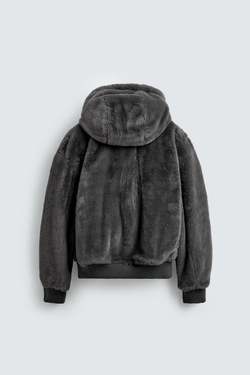 ZARA БОМБЕР REVERSIBLE, АНТРАЦИТОВО-СЕРЫЙ