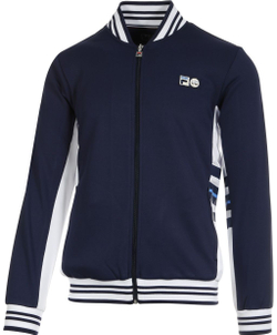 Мужская кофта теннисная Fila Jacket Liam M - peacoat/white alyssum