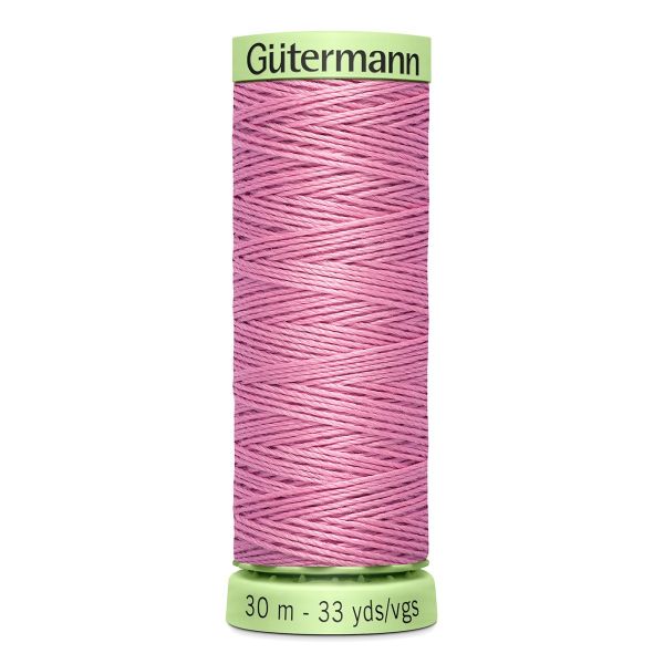 Нитки отделочные Gutermann Top Stitch 30 (30 метров), 5 кат. | 663 т.розовый