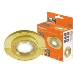 Светильник встраиваемый СВ 03-03, G5.3, MR16, 50 Вт, 50Гц, желтый, золотой, TDM, SQ0359-0050