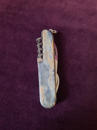 Нож складной туристический, бивень мамонта