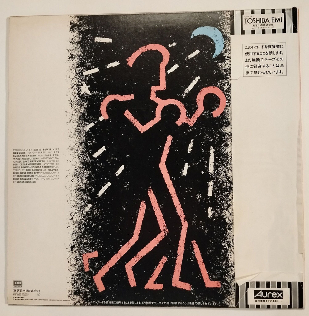 Винтажная виниловая пластинка LP David Bowie Lets Dance (Japan 1983) (Obi)