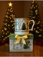 Новогодний подарочный кружка с изображением Щелкунчика