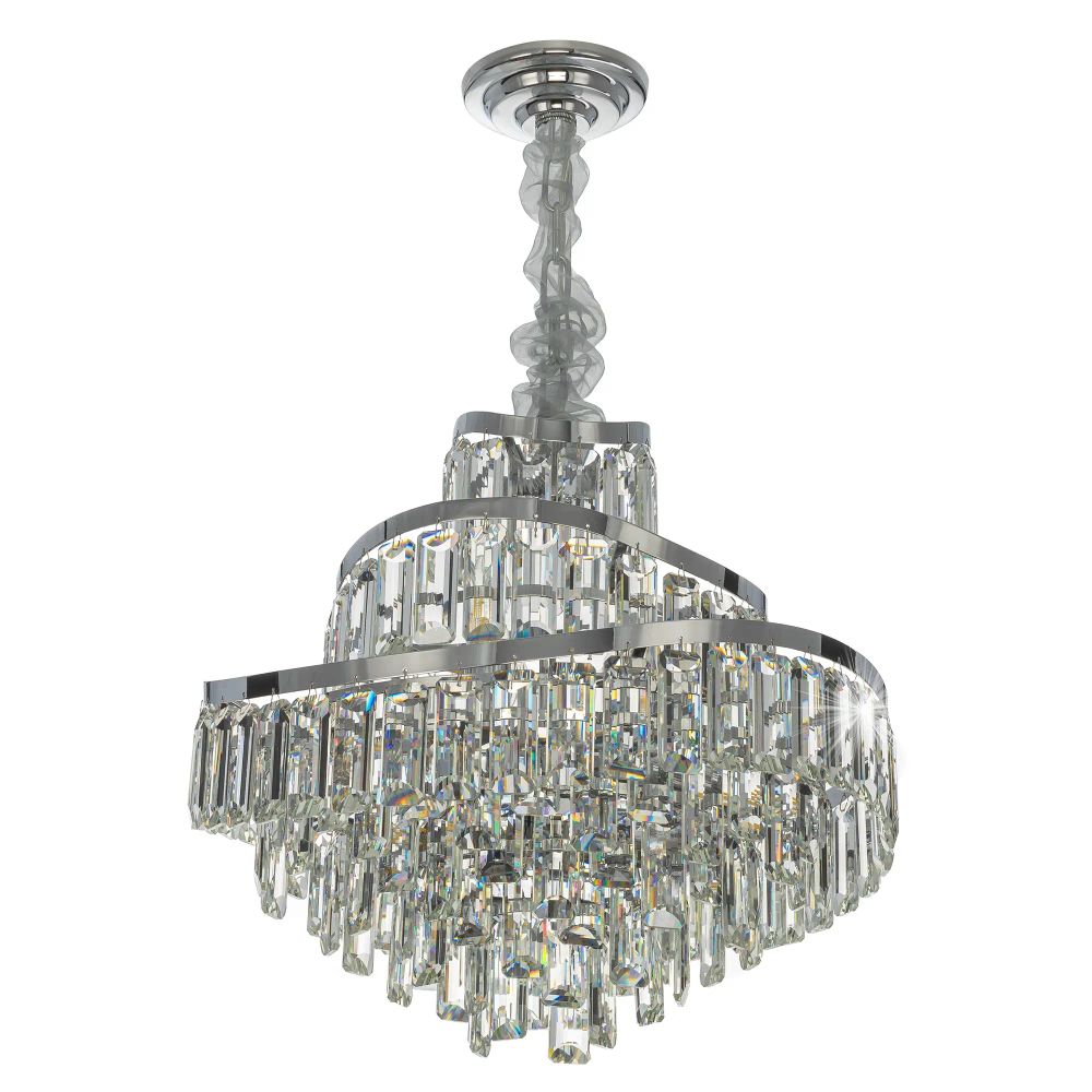 Citilux NAIAD CL315151 Люстра хрустальная подвесная Хром