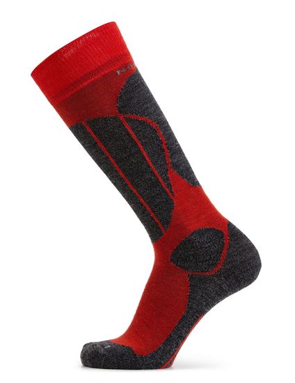 Термоноски женские Norveg Sport Wool высокие (9SWSWRU-165), красный+антрацит