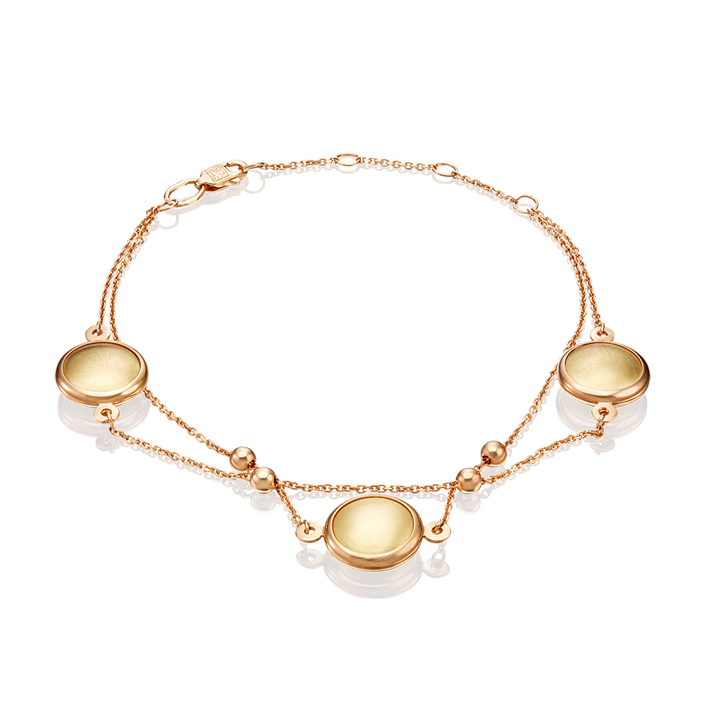 Браслет из комбинированного золота