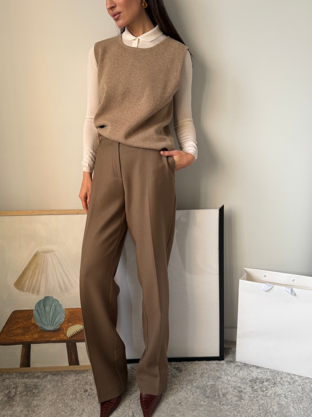 Новые шерстяные брюки 12 Storeez, M