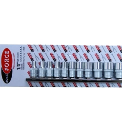 Набор головок 11пр. 1/4''6 гр.(4,5,5.5,6-13мм) на планке RockForce##Rock FORCE RF-2111-5