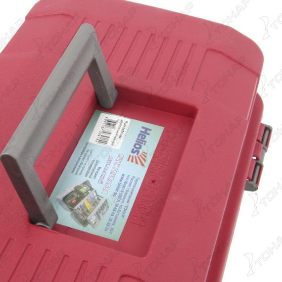 Ящик рыболова Helios двухполочный красный