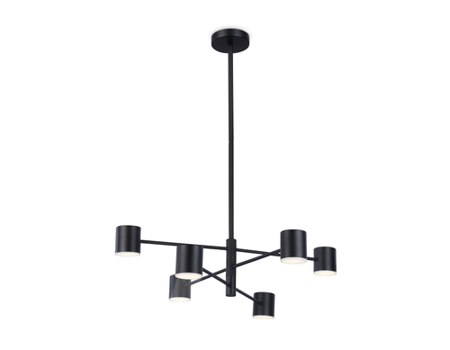 Светильник светодиодный подвесной FL51712/6 BK черный 3000K/4200K/6400K 29W D700*800 (Без ПДУ)