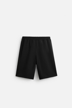 ZARA ТЕХНИЧЕСКИЕ БЕРМУДЫ С ЛАМПАСАМИ, ЧЕРНЫЙ