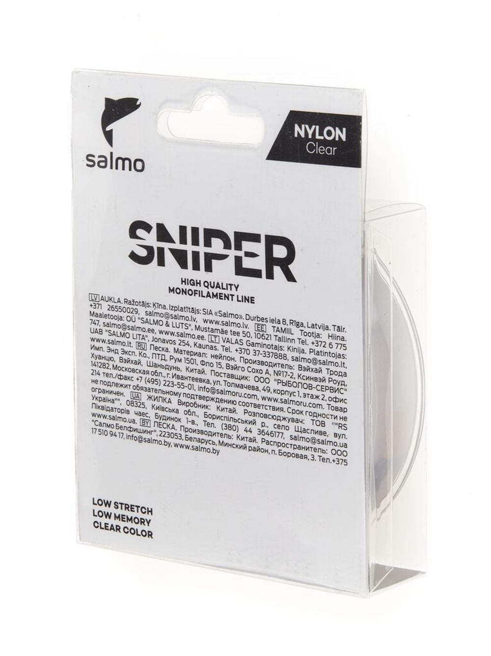 Леска монофильная Salmo Sniper Clear 100м, 0.22мм