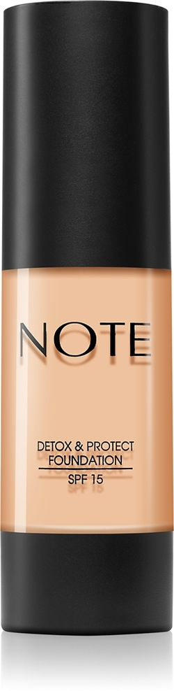Note Cosmetique Detox & Protect - Жидкая тональная основа с матовым финишем SPF 15, 30 ml