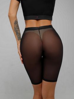 Shadow Biker Shorts, Black