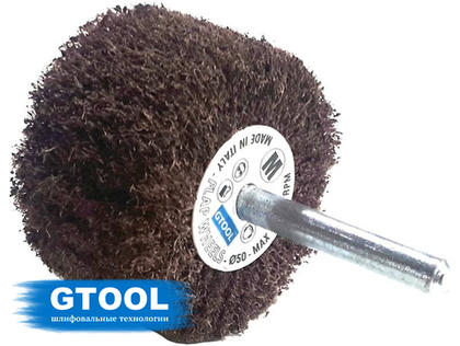 Шлифовальная головка лепестковая абразивная скотч-брайт GTOOL 50х30х6мм, зерно medium