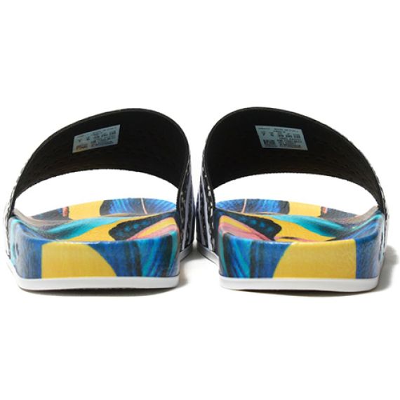 Adidas Adilette Slides 'Tropical Leaf Print'