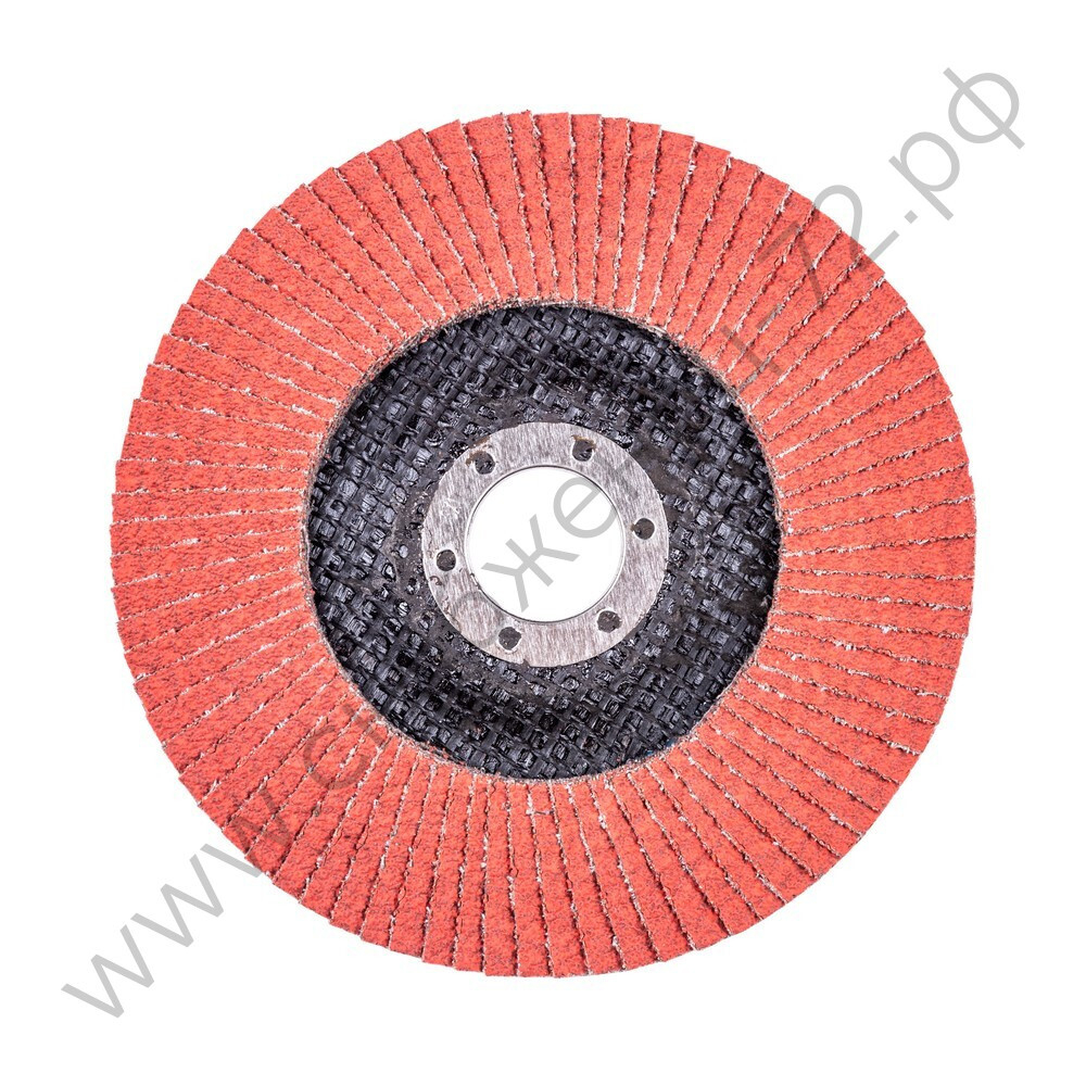 Круг лепестковый с керамическим абразивом для шлифования по нержавеющей стали FTL Everest 27 125 х 22,2 мм P80