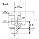 Соединение JE DL12 BSP 3/8 (корпус)