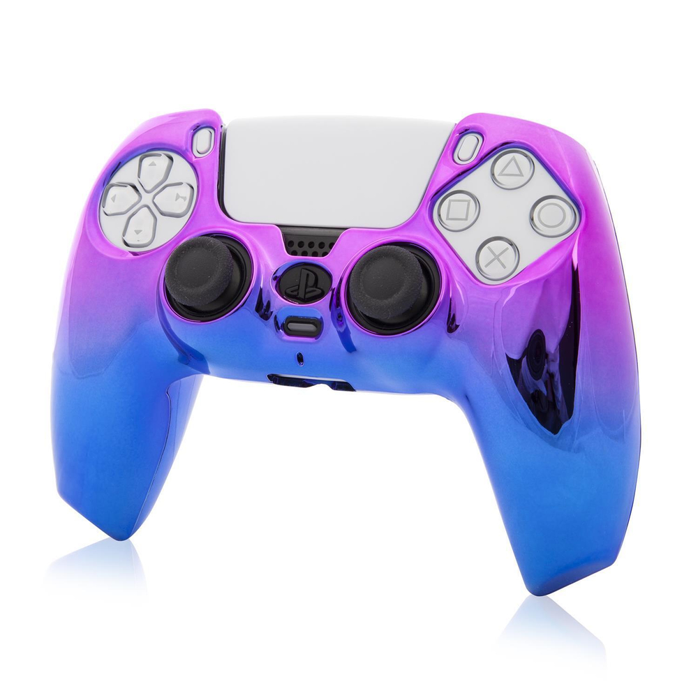 Чехол КАРТОФАН для Sony PlayStation 5 оптом (арт. KF-PS5-GALVANO-PURPLE)