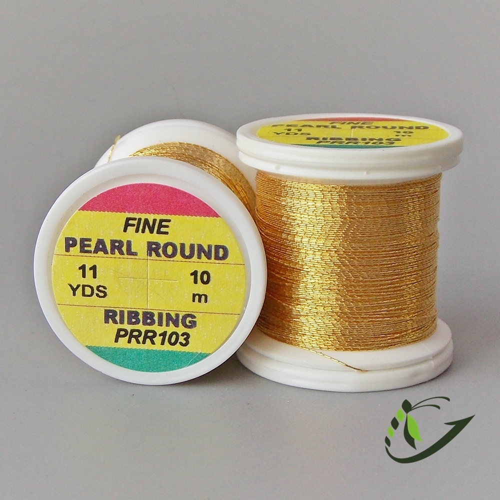 HENDS Люрекс Pearl Round Ribbing Tinsel 11 Yds