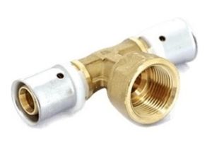 Пресс тройник с внутренней резьбой Uni-Fitt