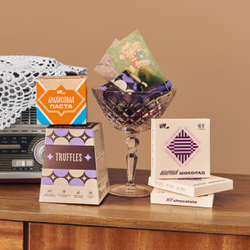 Конфеты Трюфели 90гр без сахара, с ежевикой