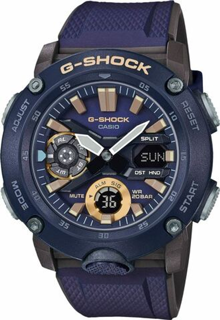 Японские наручные часы Casio G-SHOCK GA-2000-2AER с хронографом