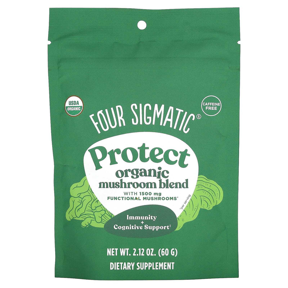 Four Sigmatic, Protect, органическая смесь грибов, 60 г (2,12 унции)