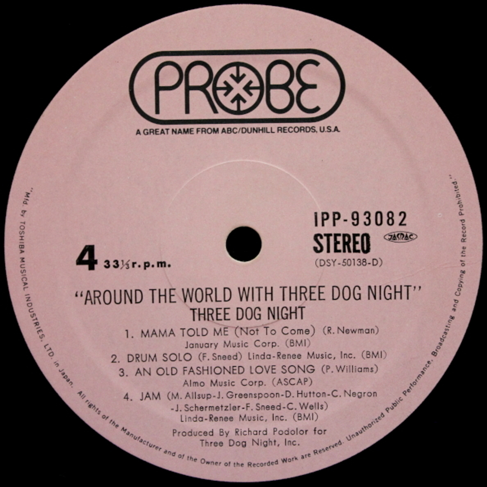 Three Dog Night / Around The World With Three Dog Night (2LP)