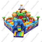 Надувной батут "В гостях у динозавра" 7*7*6м