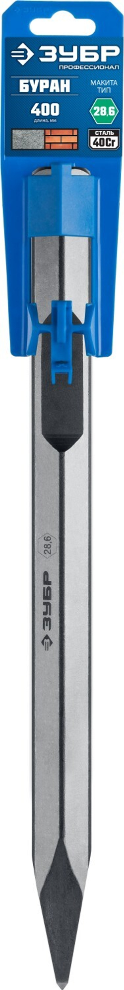 KRAFTOOL Alligator, 400 мм, HEX 28, пикообразное зубило (29341-00-400)