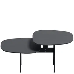 Журнальный столик Step S, черный ясень