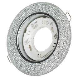 Светильник встраиваемый cо светодиодной подсветкой ЭРА DK LD53 WH под лампу GX53 белый