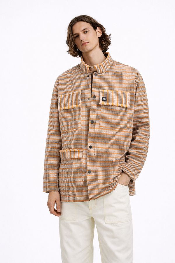 Рубашка R5 Клетка оранжевая - фото 2