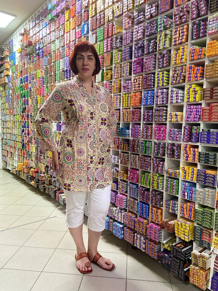 Блузка-туника, Хлопок 212708