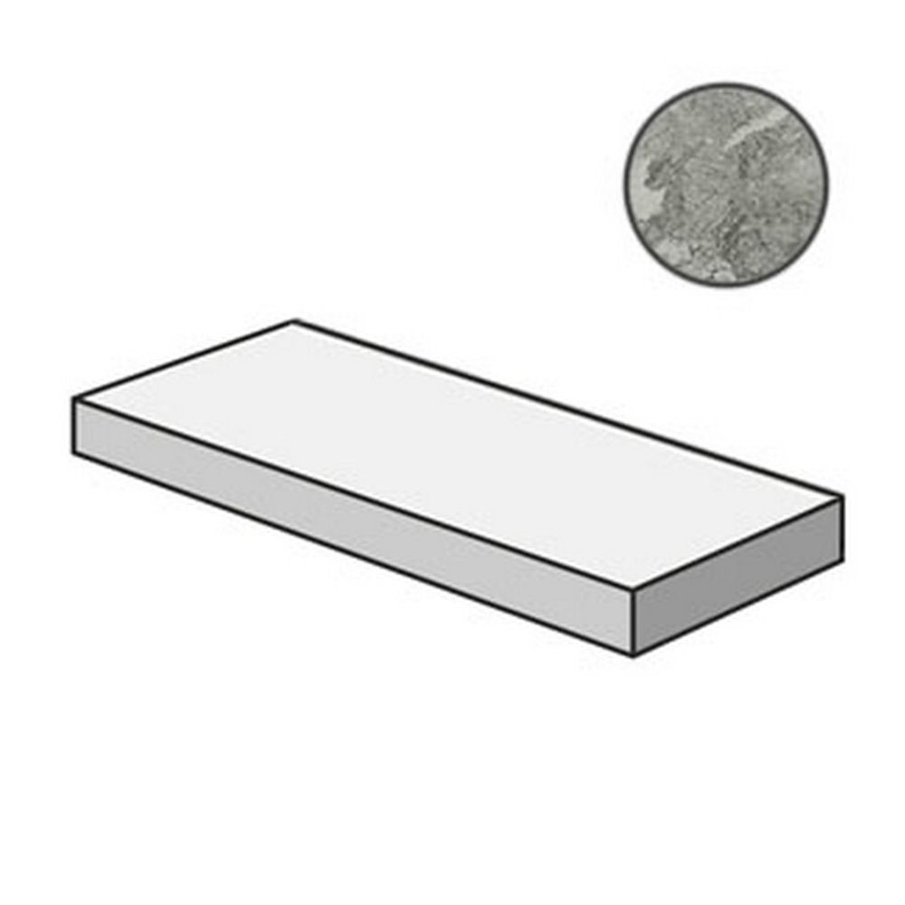 Ступень Charme Extra Silver Scalino 33х80 Ang.Dx Уг.Прав.