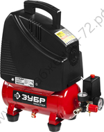 Компрессор воздушный безмасляный, 180 л/мин, 6 л, 1100 Вт, ЗУБР