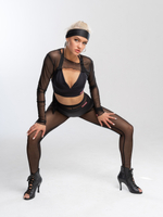 Лосины для танцев из сетки