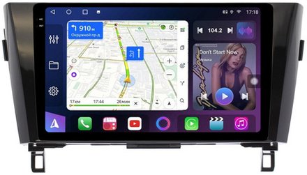 Магнитола для Nissan X-Trail T32, Qashqai J11 2014-2022 (рамка маленькая) - FarCar BM10-7015F2 монитор 10.36" QLED на Android 14, TS10, 4+32Гб, CarPlay, 4G SIM-слот