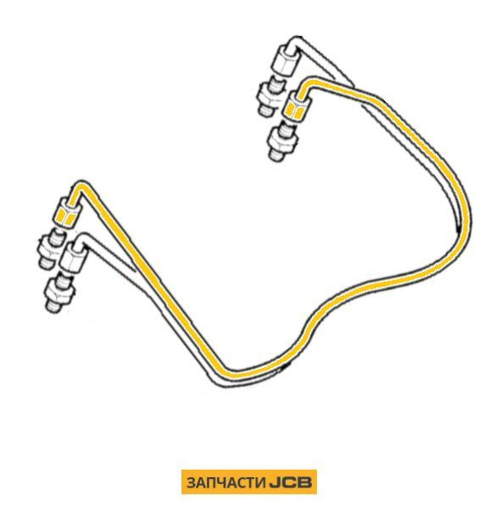 Трубка КПП JCB 830/11098