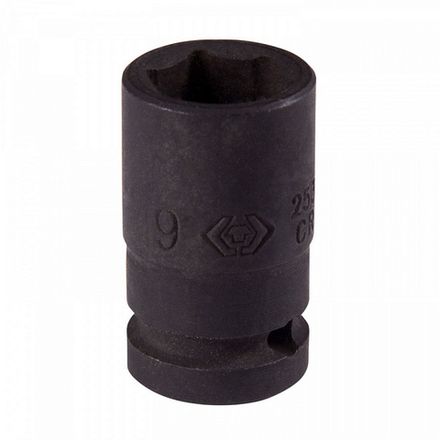 KING TONY (253509M) Головка торцевая ударная шестигранная 1/4", 9 мм