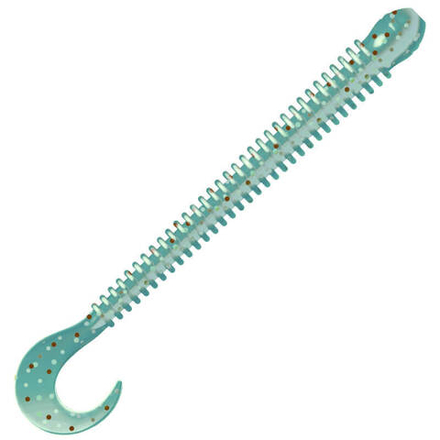 Приманка ZUB-WORM-ZANDER 108мм(4,3")-5шт, (цвет 505) зеленый с блестками