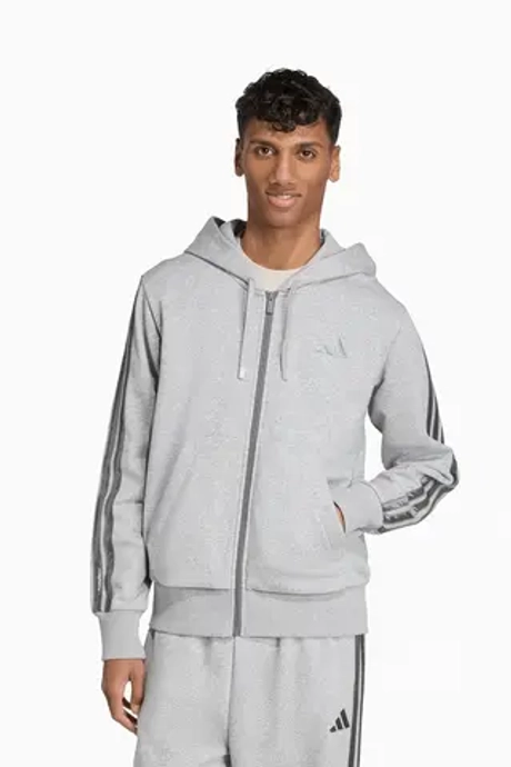 Кофта adidas Holiday 3-Stripes Full-Zip - серый