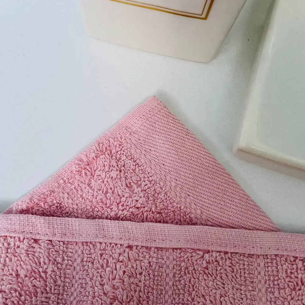 Полотенце махровое 30*50см «FLUFFY» цвет пудровый 01-050, плотность 500гр/м2