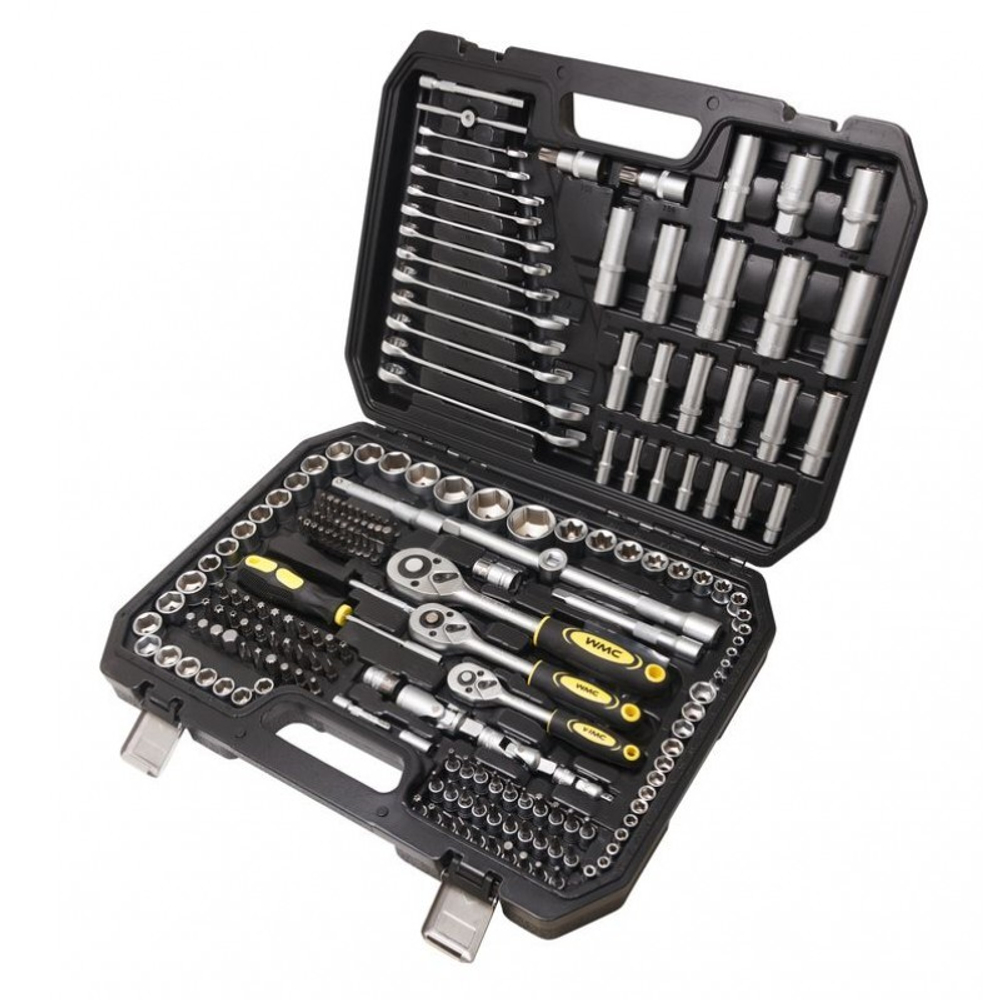 Набор инструментов 216пр. 1/4", 3/8", 1/2" WMC TOOLS 38841