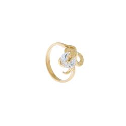 "Анаконда" кольцо в золотом покрытии из коллекции "Сладкий яд" от Jenavi