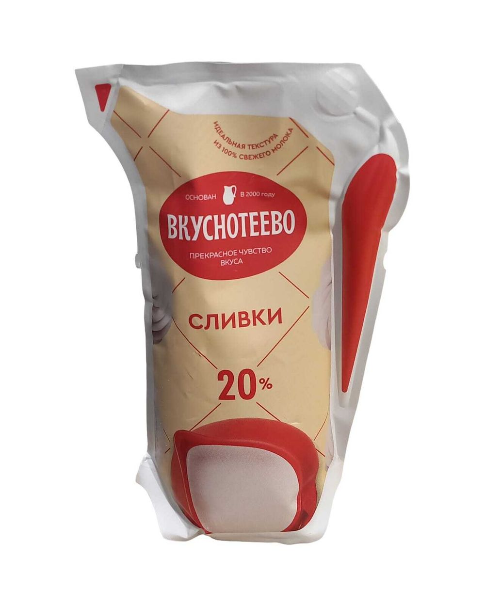 Сливки "Вкуснотеево" 20% 475г