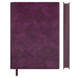 Ежедневник недатированный ESCALADA, А5+, 160 л., арт. 70582/ 10 ФЛАНСТЕР БОРДОВЫЙ (кожзам: 175х245 мм, мягкий переплёт, запаянный край, съёмная обложка, материал обложки: искусственная кожа "Фланстэр"; способ крепления блока: вставной блок, ниткошвей