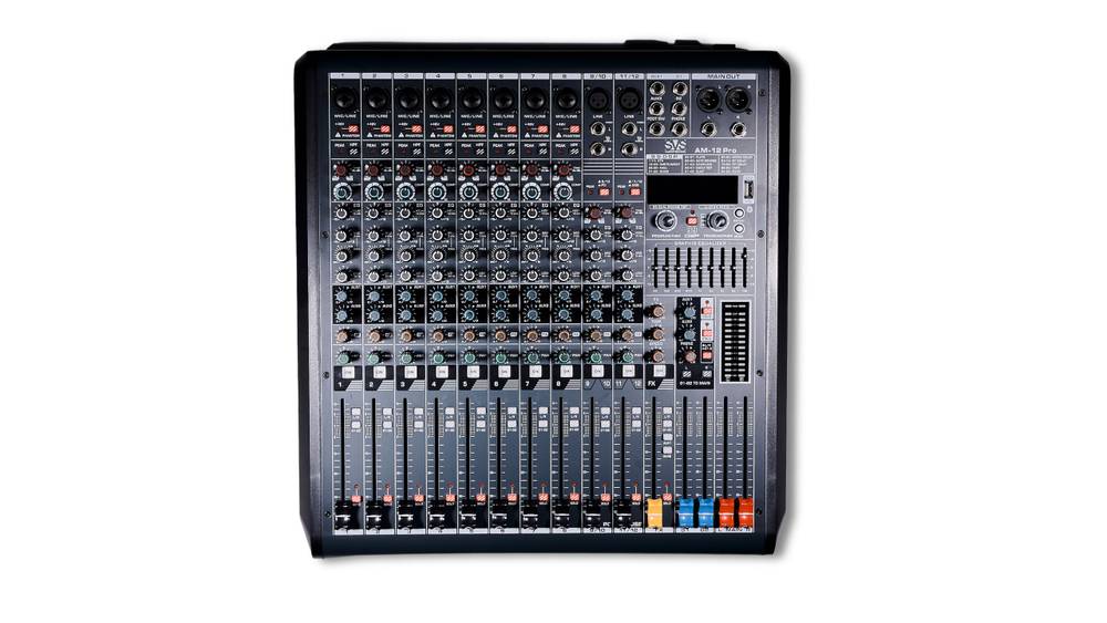 SVS Audiotechnik mixers AM-12 PRO Микшерный пульт аналоговый, 12-канальный
