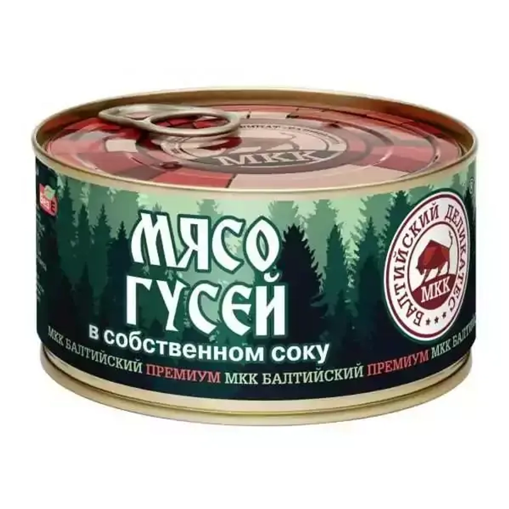 Мясо Гуся в Собственном Соку Балтийский Деликатес 325 г